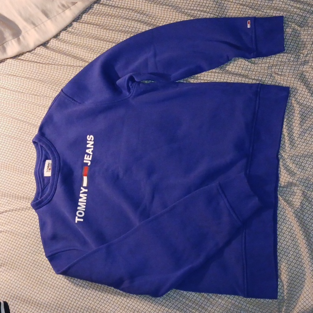 Tommy Hilfiger Crewneck Sweatshirt Purple Size Medium